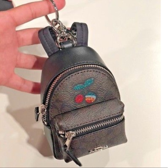 coach mini backpack keychain